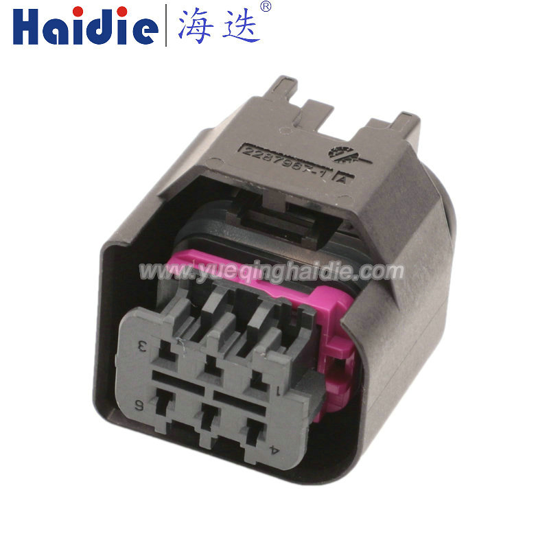 6pin Auto Pin Wire Cable Harness Auto Connector Housing Plug And Terminal 1-2312022-1