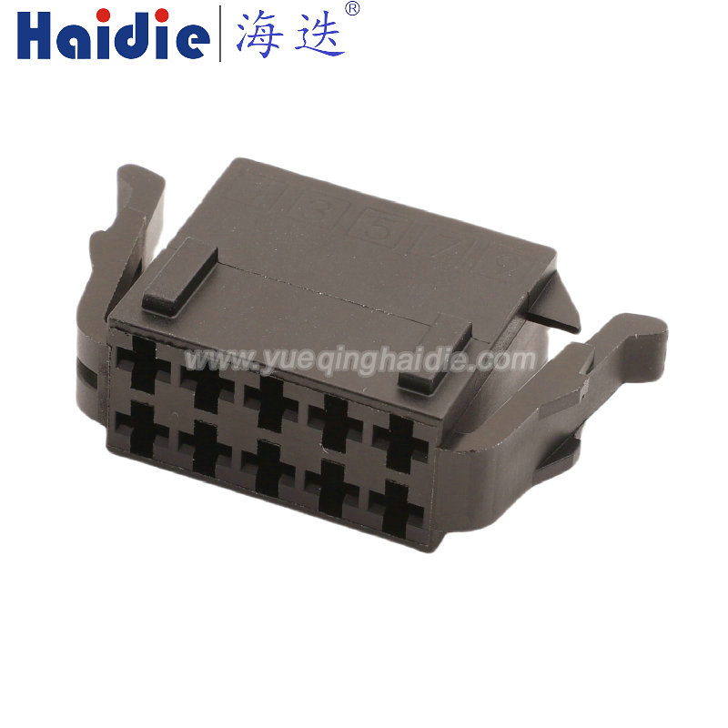 FOR VW 10pin auto plastic housing plug cable wiring harness connector black color 191972725 191 972 725