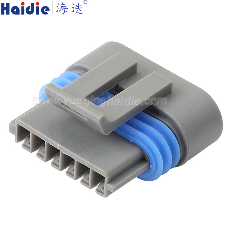 12162857 Haidie 6 Pin Female waterproof Automotive Wire Harness Connector Plastic Housing Plug with Matching Terminals