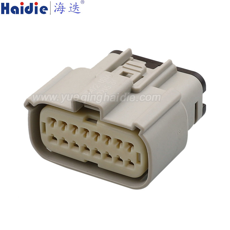 33472-1602 Haidie 16 Pin Female Automotive Wire Harness Connector Plastic Housing Plug with Matching Terminals