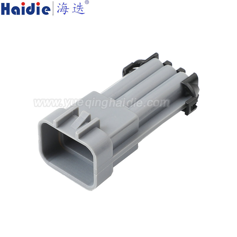 12185126 Haidie 6 Pin male waterproof Automotive Wire Harness Connector Plastic Housing Plug with Matching Terminals