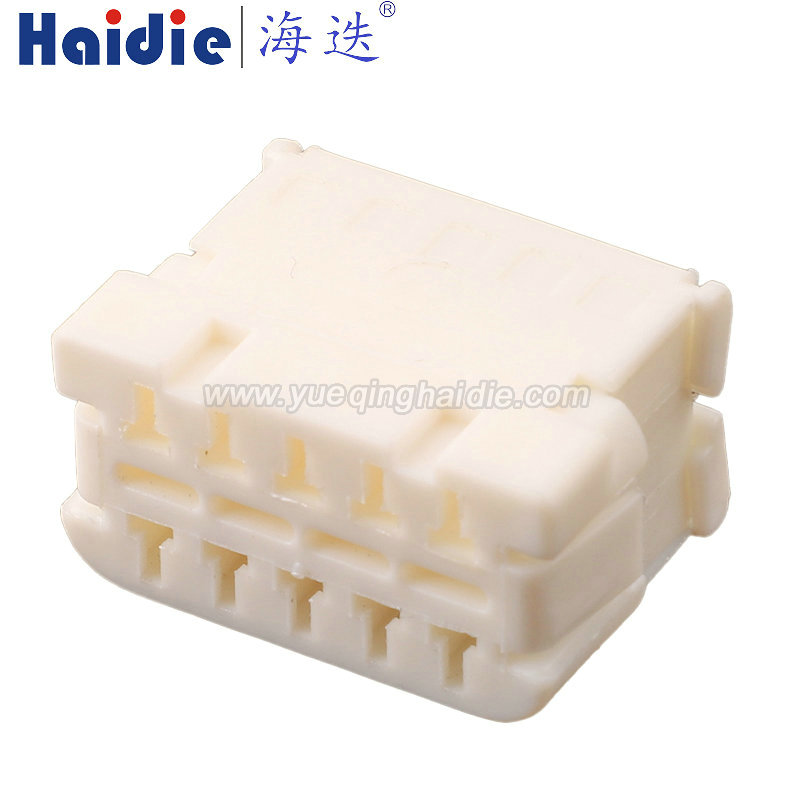 HD107N-2.8-21, 10pin, female, white, Automotive Wire Harness Connector