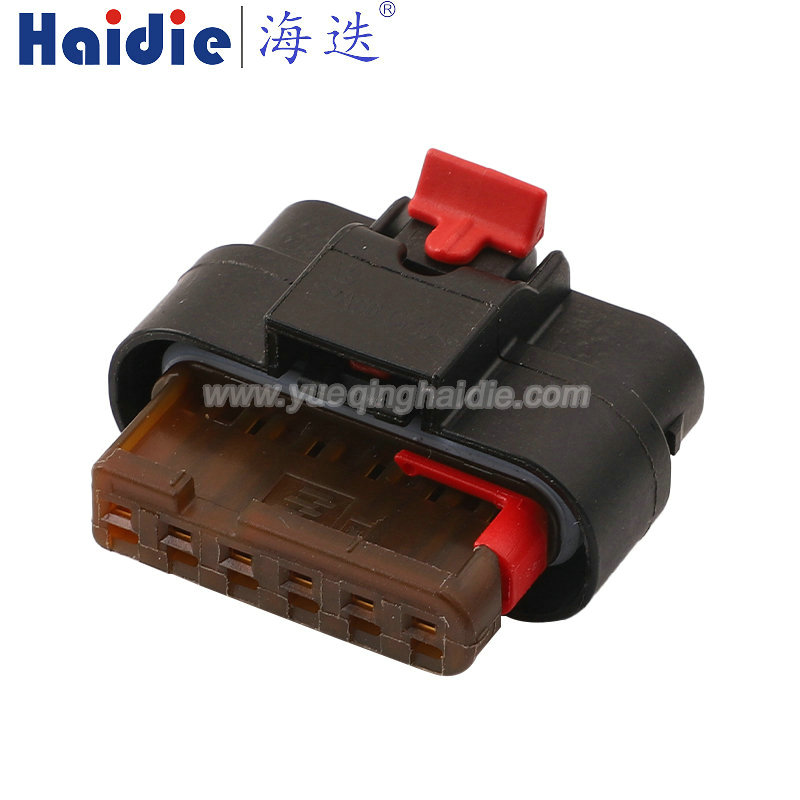 4-2272173-2, 6 Hole, female, Waterproof, Car Starter Wire Cable Electrical Socket Automobile Connector