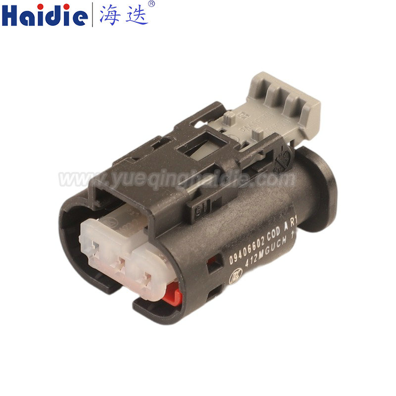 09406602, 3pin, female, waterproof, Automotive Wire Harness Connector