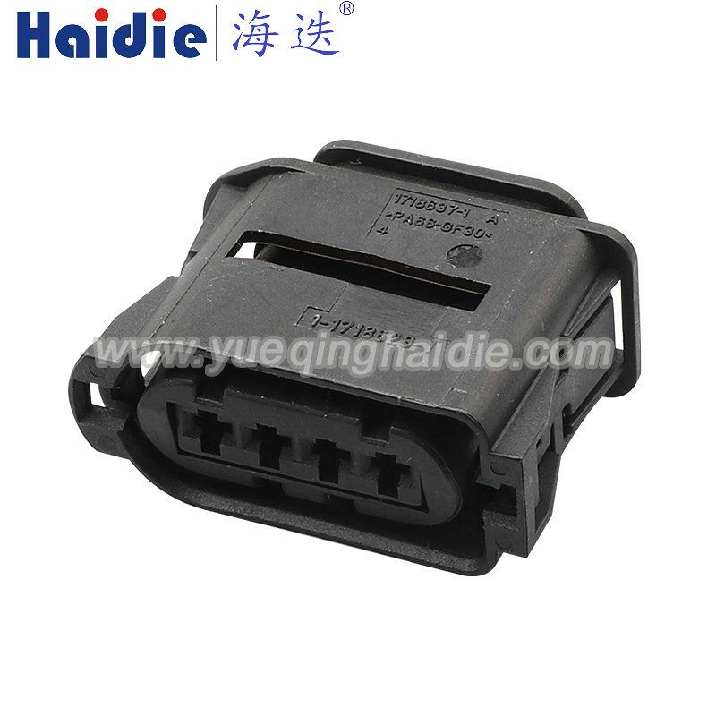 Auto 4 Pin Wire Cable Harness Auto Connector Housing Plug And Terminal 1718628