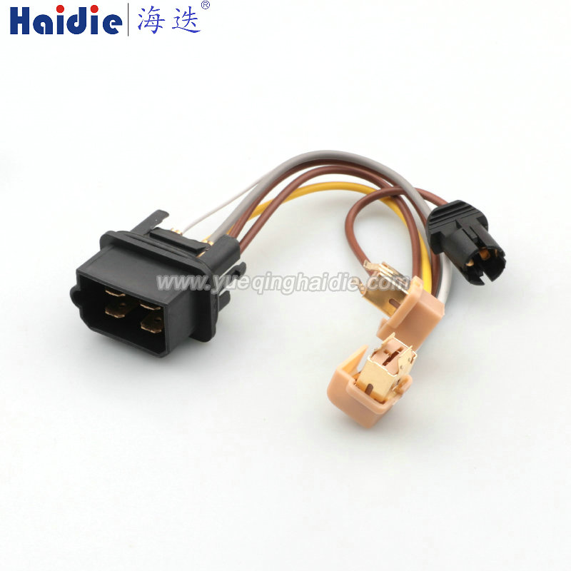 4pin Auto Pin Wire Cable Harness Auto Connector Housing Plug And Terminal HD047F-6.3-11DX