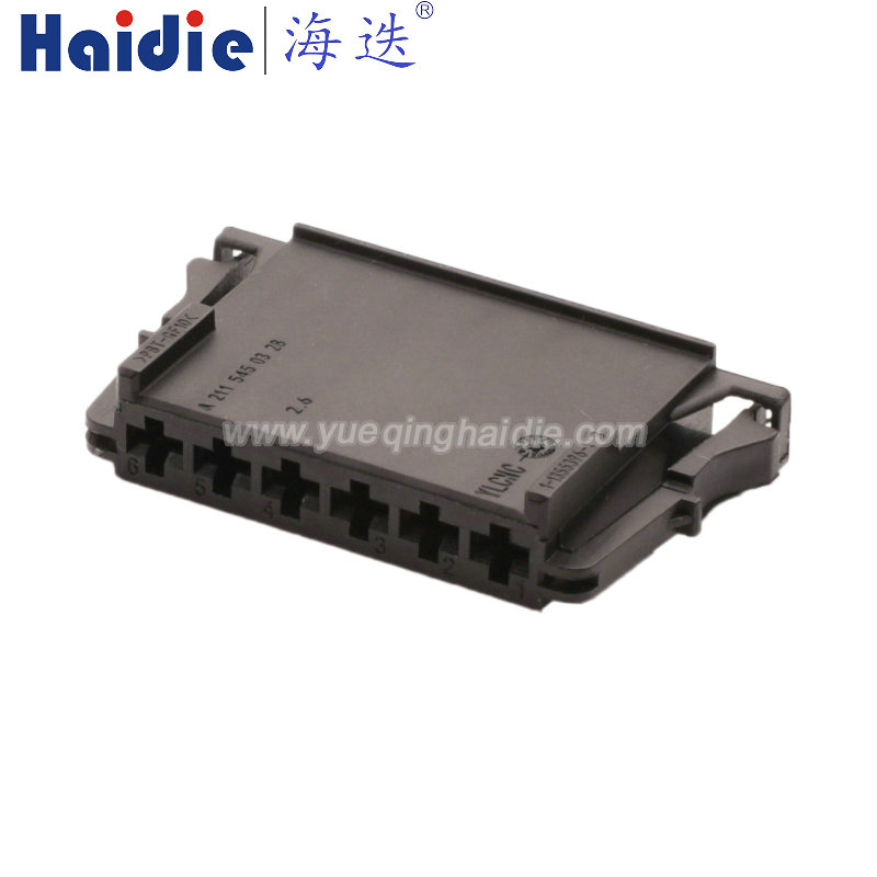 6pin Auto Pin Wire Cable Harness Auto Connector Housing Plug And Terminal HD068M-2.8-21