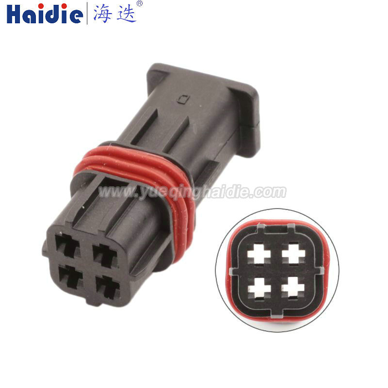 4pin Auto Pin Wire Cable Harness Auto Connector Housing Plug And Terminal HD042G-1.5-21