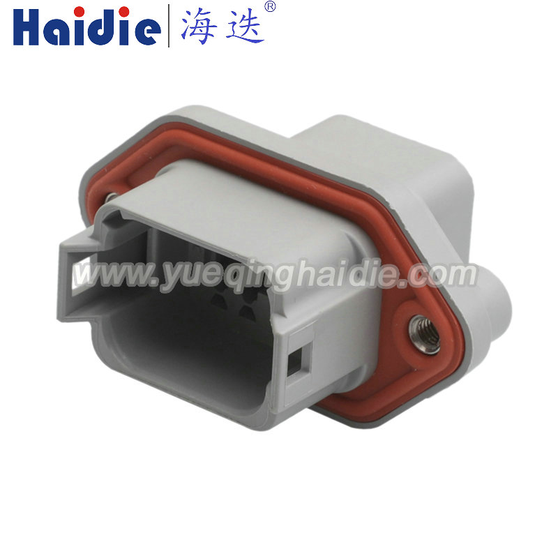 8 Pin For Amphenol Waterproof Connector Automobile Harness Socket Greey Female Plug Jacket AT04-08PA-PM05