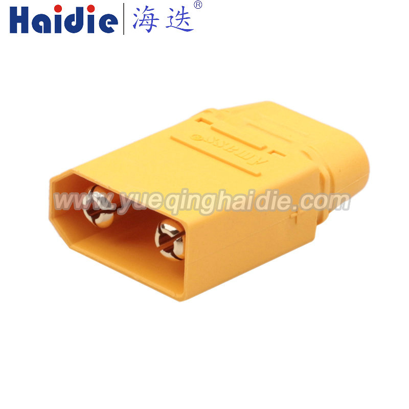 2pin Auto Pin Wire Cable Harness Auto Connector Housing Plug And Terminal HD-XT90H-11