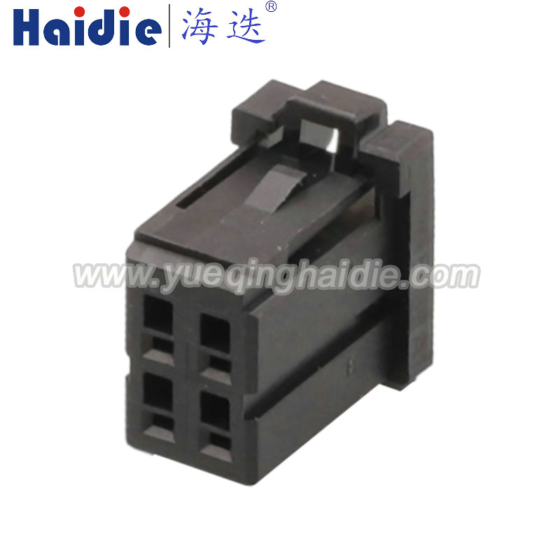 1-1827864-2 4 Rectangular Connectors - Housings Receptacle Black 0.098" (2.50mm)