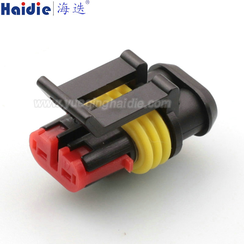 282080-1, 2 Pin Fog Lamp Socket Super Seal Connector Kit for High Power Relay Connection
