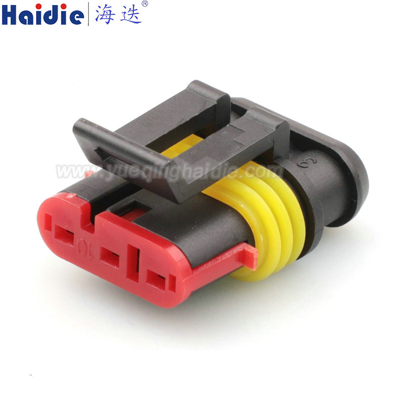 282087-1 3 Pin Camshaft Sensor Socket & Fuel Pump Connector for Trucks, Buses & Vehicles