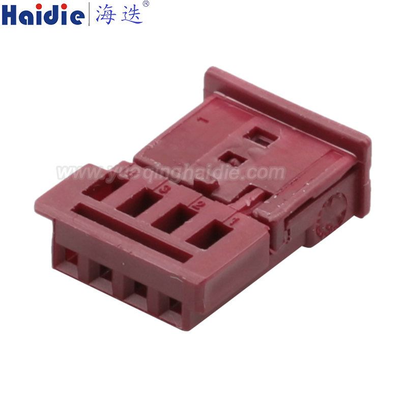 968813-4  4 Pin Female Automotive Wire Harness Connector Plastic Housing Plug with Matching Terminals