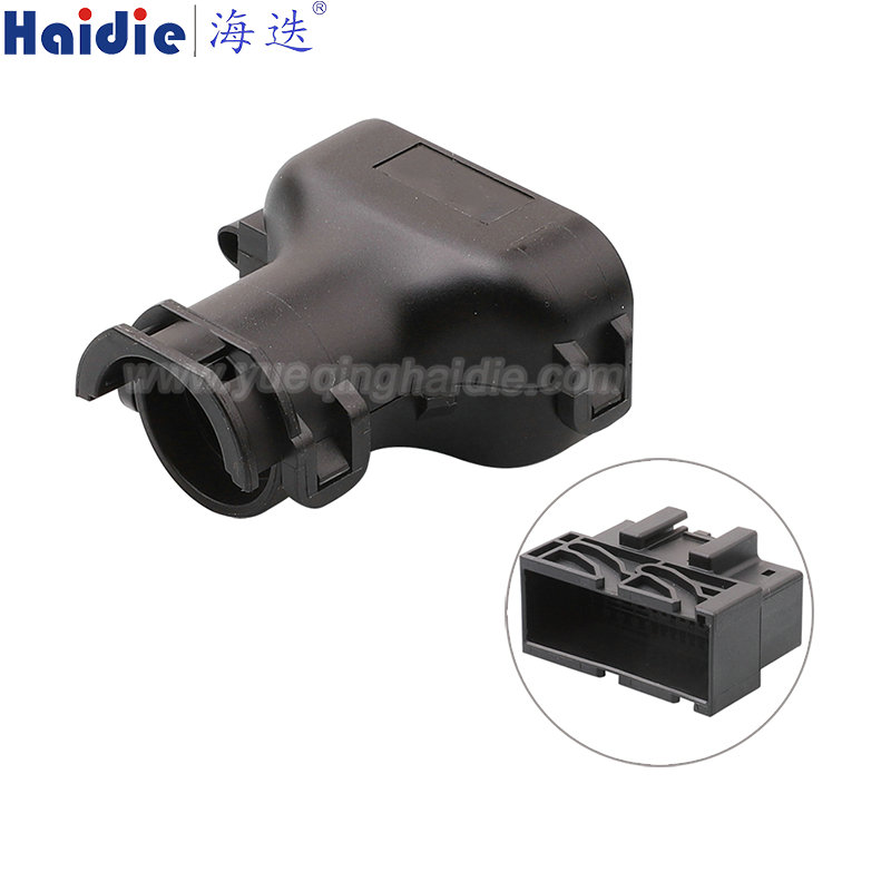 1563111-1 Black Copper Cable Clamp Fit For  Automotive Wire Harness Connector Plastic Housing Plug