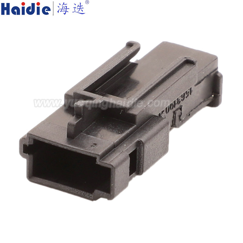 1563190-1 2 Pin Male Automotive Wire Harness Connector Plastic Housing Plug with Matching Terminals