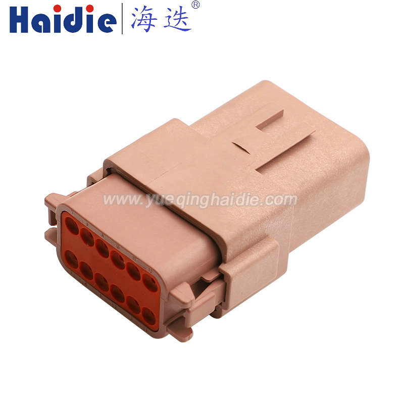 DT06-12SD/DT04-12PD-1 Haidie 12 Pin Copper Male/Female Automotive Wire Harness Connector Plastic Housing Plug with Matching Terminals