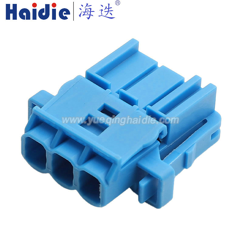 HD038Q-2.8-21BL Haidie 3 Pin Copper Female Automotive Wire Harness Connector Plastic Housing Plug with Matching Terminals
