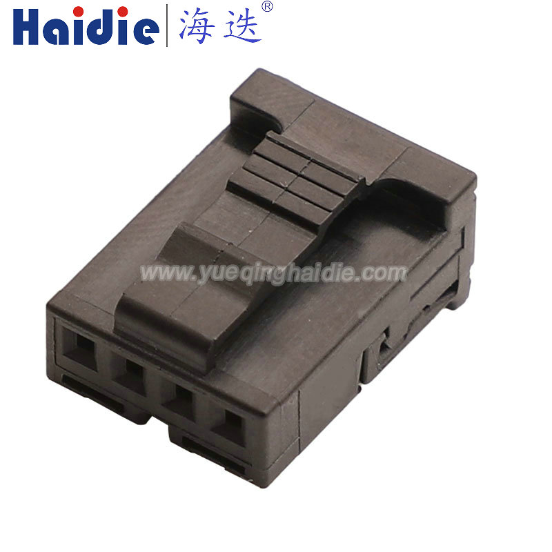 HD041H-0.6-21 Haidie 4 Pin Copper Female Automotive Wire Harness Connector Plastic Housing Plug with Matching Terminals