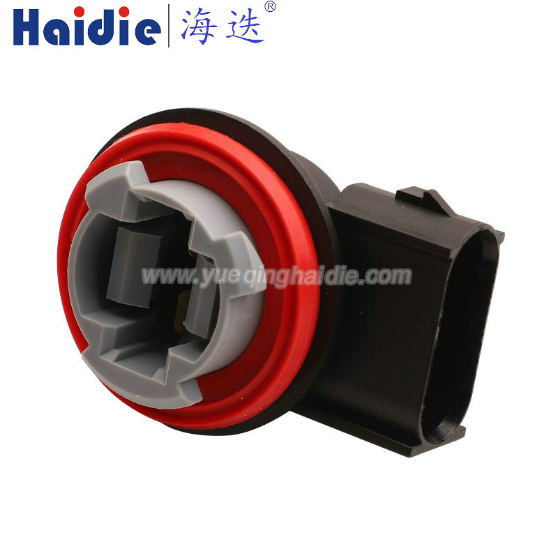 HDL-967 Haidie Lamp Holder for 3 Pin Automotive Wire Harness Connector Plastic Housing Plug