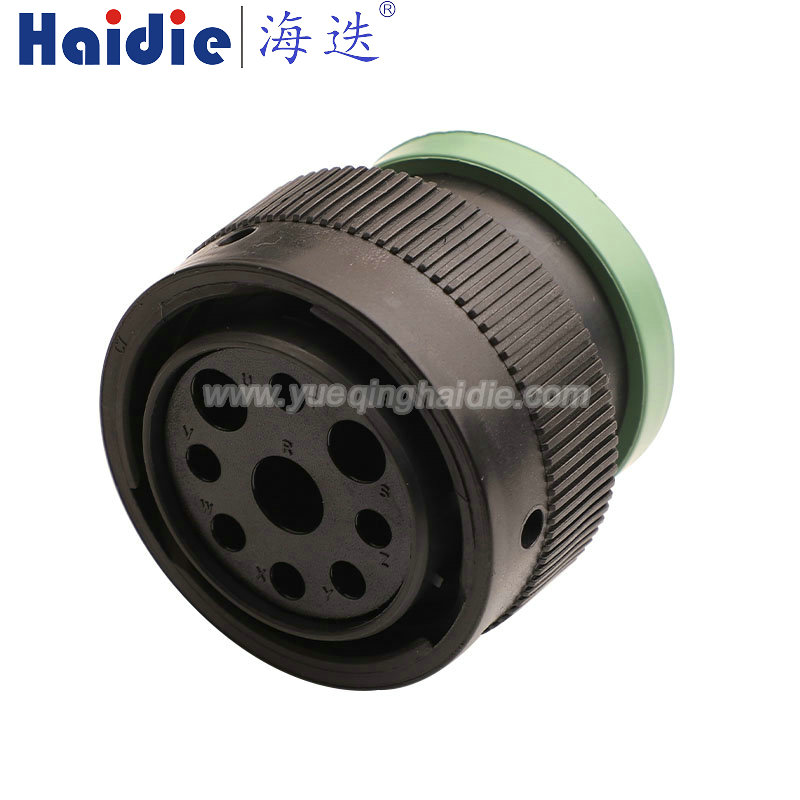 HDP26-24-9SN-L017 Haidie 9 Pin Copper Female Composite Automotive Wire Harness Connector Plastic Housing Plug with Matching Terminals