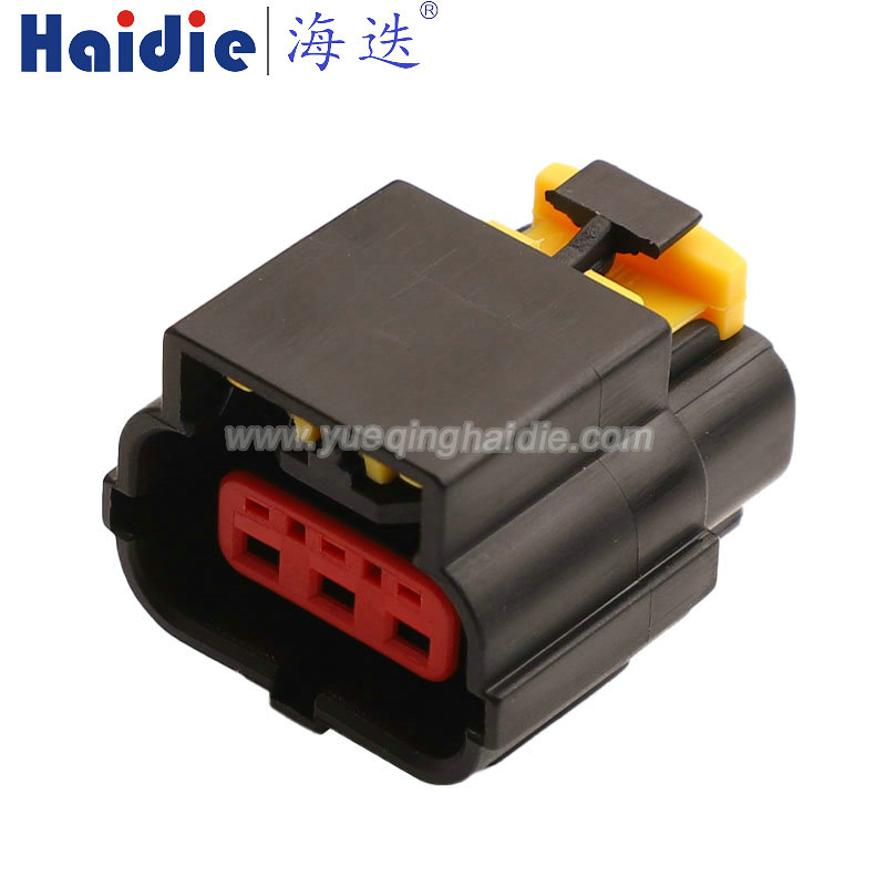 PP0485005 Haidie 3 Pin Copper Female waterproof Automotive Wire Harness Connector Plastic Housing Plug with Matching Terminals