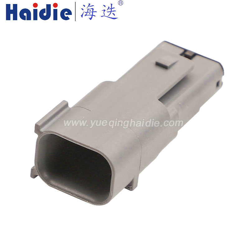 WDP-94118 Haidie 4 Pin Copper Male Waterproof Automotive Wire Harness Connector Plastic Housing Plug with Matching Terminals