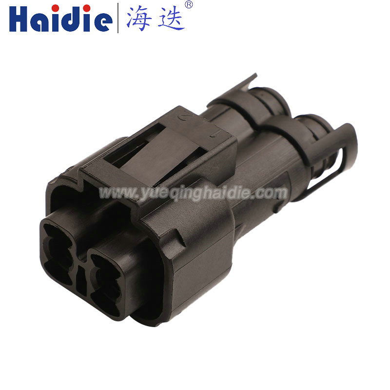 YGC513-EV-S2P Haidie 2 Pin Copper Female Composite Waterproof Automotive Wire Harness Connector Plastic Housing Plug with Matching Terminals