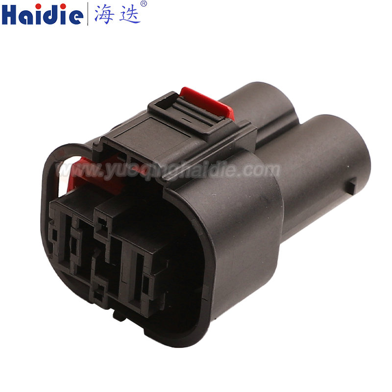 1-2332470-1 Haidie 4 Pin Copper Female Composite Waterproof Automotive Wire Harness Connector Plastic Housing Plug with Matching Terminals