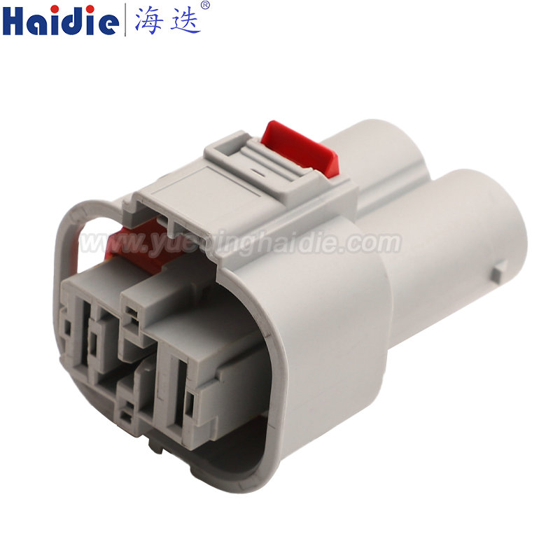 3-2286732-9 Haidie 4 Pin Copper Female composite waterproof Automotive Wire Harness Connector Plastic Housing Plug with Matching Terminals