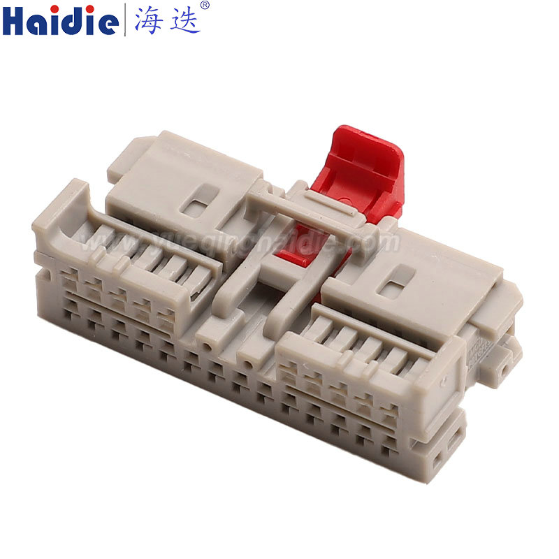 206523-2242/206523-0242 Haidie 24 Pin Copper Female grey Automotive Wire Harness Connector Plastic Housing Plug with Matching Terminals