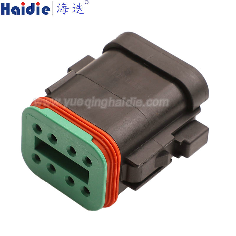 DT06-08SB-EP06 Haidie 8 Pin Copper Female Automotive Wire Harness Connector Plastic Housing Plug with Matching Terminals