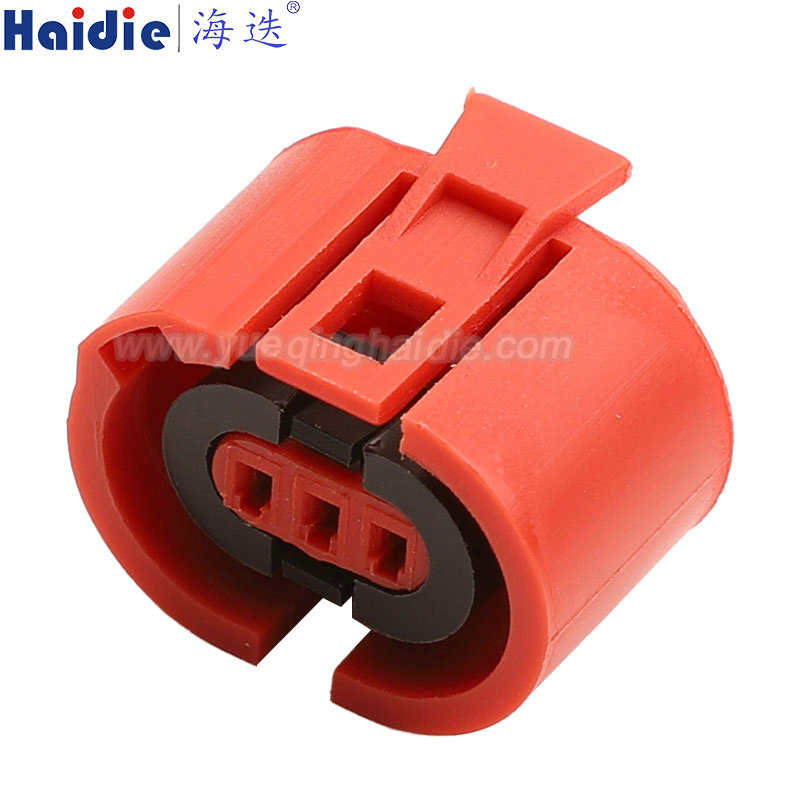 HD037T-0.6-21 Haidie 3 Pin Copper Female Automotive Wire Harness Connector Plastic Housing Plug with Matching Terminals