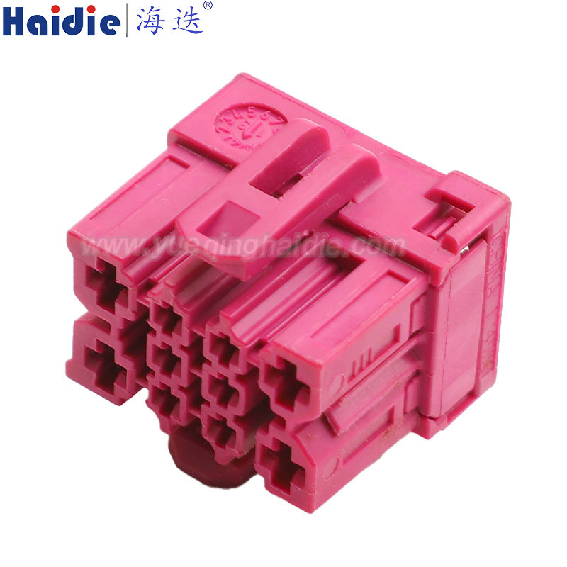 1J0937733 Haidie 10 Pin Copper Female composite Automotive Wire Harness Connector Plastic Housing Plug with Matching Terminals