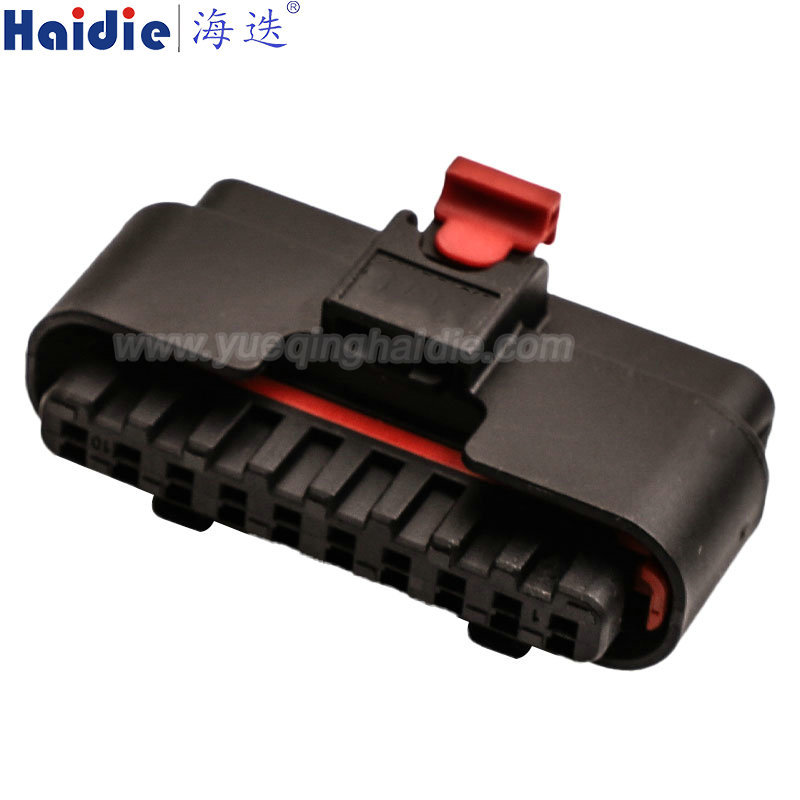 HD108F-1.2-21 Haidie 10 Pin Copper Female waterproof Automotive Wire Harness Connector Plastic Housing Plug with Matching Terminals