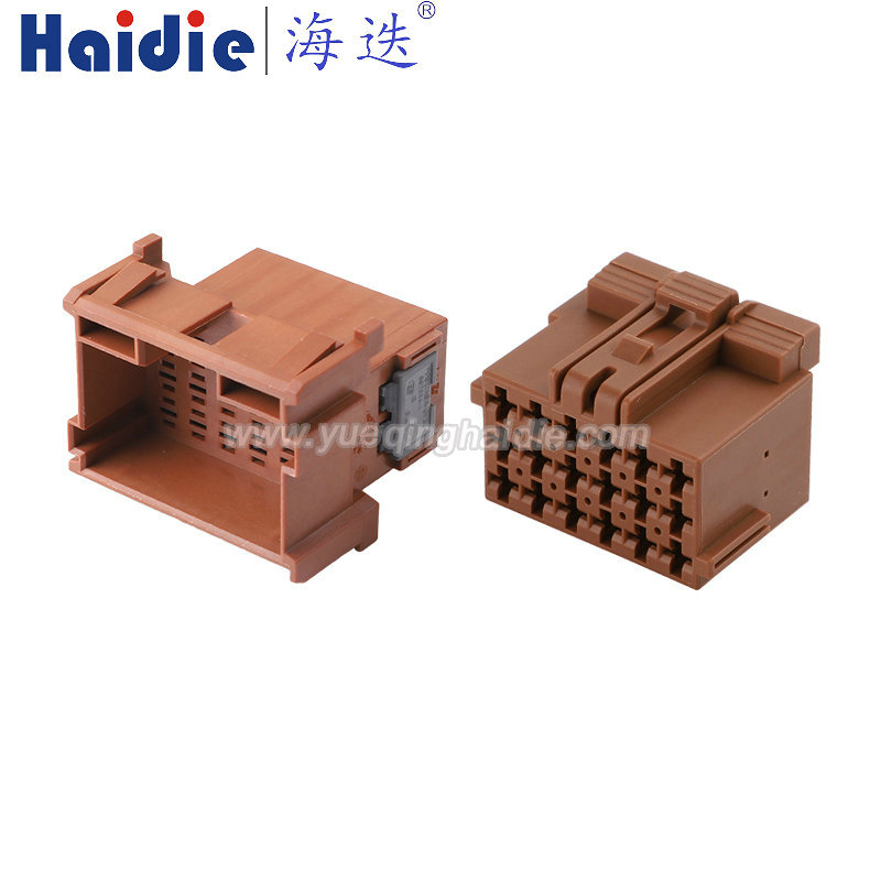 1-967629-6/1-967624-6 Haidie 18 Pin Copper Male Female Automotive Wire Harness Connector Plastic Housing Plug with Matching Terminals