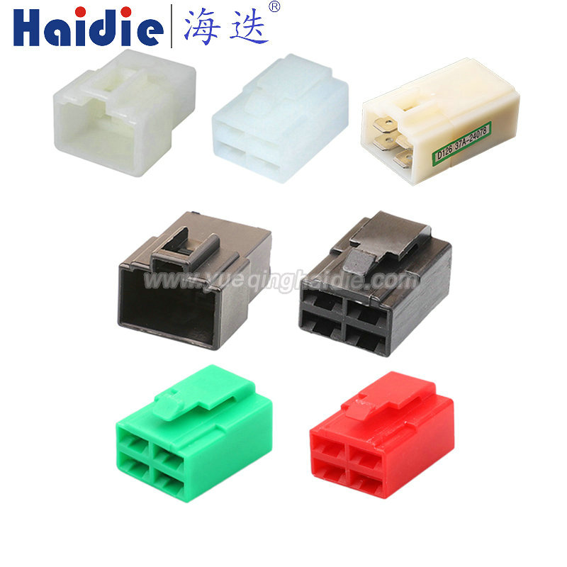 7122-2446/37A-24078/7122-2446 Haidie 4 Pin Copper Male Female Automotive Wire Harness Connector Plastic Housing Plug with Matching Terminals