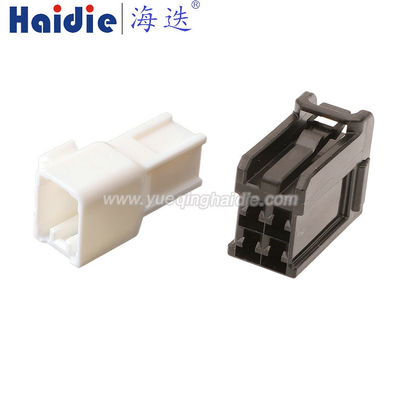 7189-0995-30/7188-0996 Haidie 4 Pin Copper Male/Female Automotive Wire Harness Connector Plastic Housing Plug with Matching Terminals
