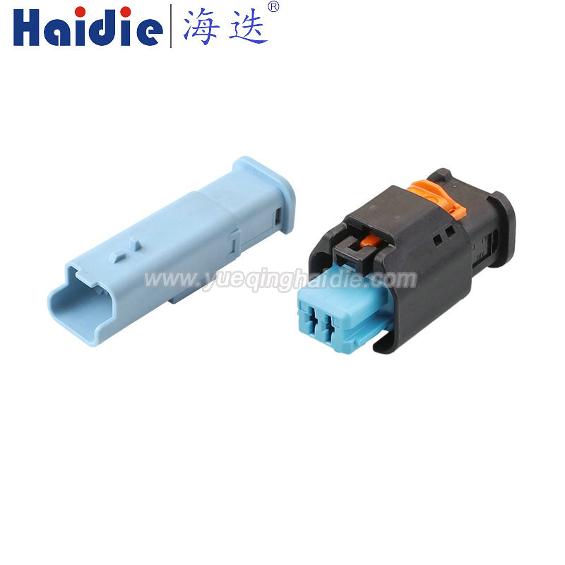 1801174-2/1-1801175-2 Haidie 2pin male female Waterproof Automotive Sensor Wiring Connector Plug