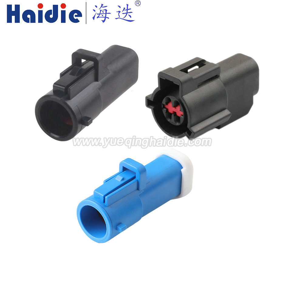 HD047D-1.5-11/HD047D-1.5-11BL/HD047D-1.5-21 Haidie 4 Pin Copper Male/Female waterproof Automotive Wire Harness Connector Plastic Housing Plug with Matching Terminals