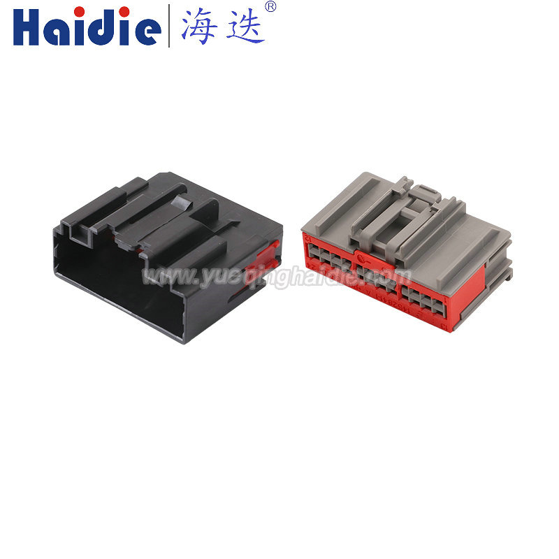 HD249E-1-11/1-1452839-5 Haidie 24pin male female Automotive Wire Harness Connector with Matching Terminals