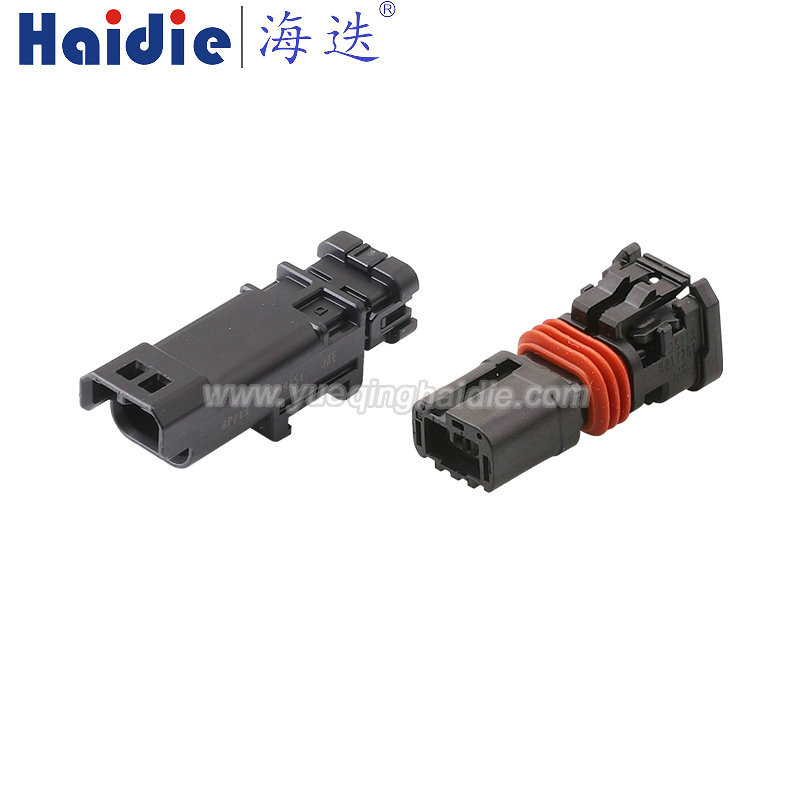 MX80B02PZ1A/MX80A02SZ1A Haidie 6 Pin Copper Male/Female waterproof Automotive Wire Harness Connector Plastic Housing Plug with Matching Terminals