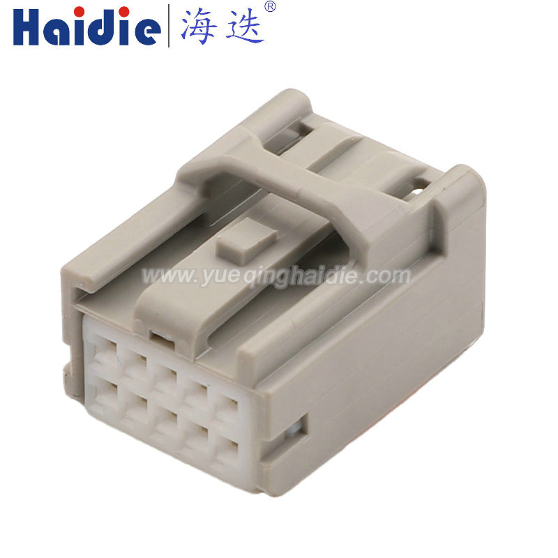 6098-3529 Haidie 10 Pin Copper Female Automotive Wire Harness Connector Plastic Housing Plug with Matching Terminals