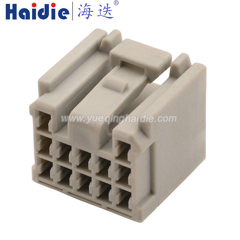 7283-4325 Haidie 12 Pin Copper Female Automotive Wire Harness Connector Plastic Housing Plug with Matching Terminals