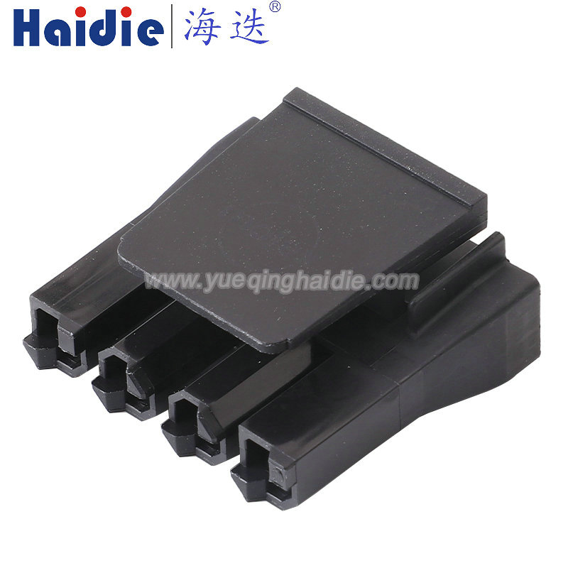 44441-2004 Haidie 4 Pin Copper Female Automotive Wire Harness Connector Plastic Housing Plug with Matching Terminals