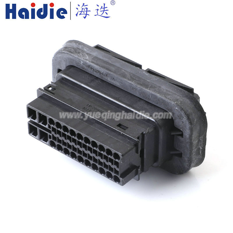 2297523-1 Haidie 50 Pin Copper Male Automotive Wire Harness Connector Plastic Housing Plug with Matching Terminals