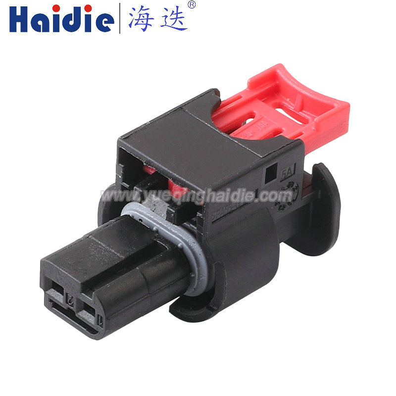 35425008 Haidie 2 Pin Copper Female waterproof Automotive Wire Harness Connector Plastic Housing Plug with Matching Terminals