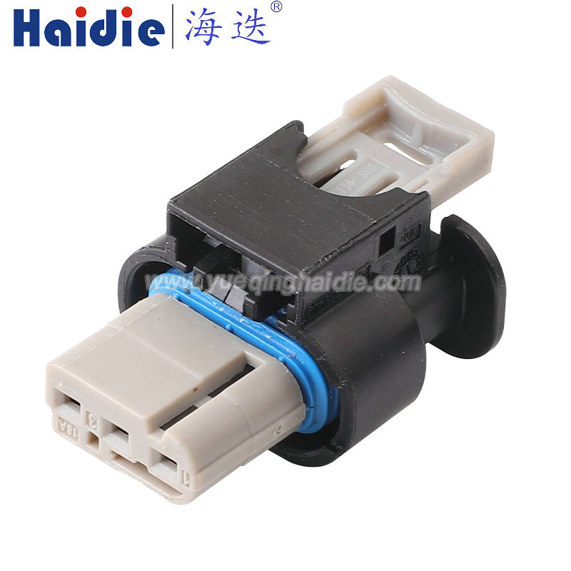 HD037C-1.2-21 Haidie 3 Pin Female waterproof Automotive Wire Harness Connector Plastic Housing Plug with Matching Terminals