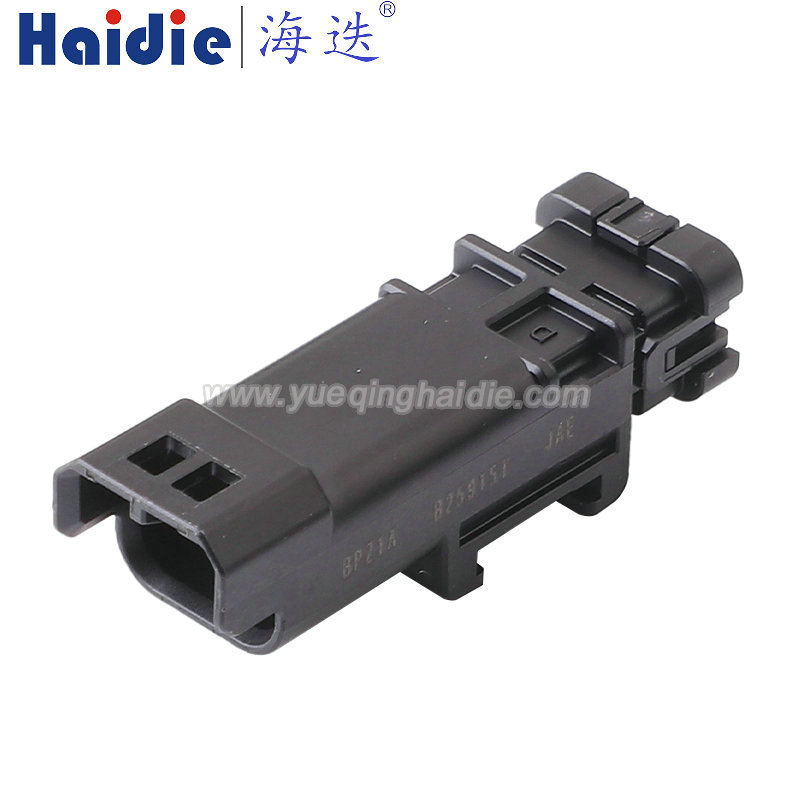 MX80B02PZ1A Haidie 2 Pin Male waterproof Automotive Wire Harness Connector Plastic Housing Plug with Matching Terminals