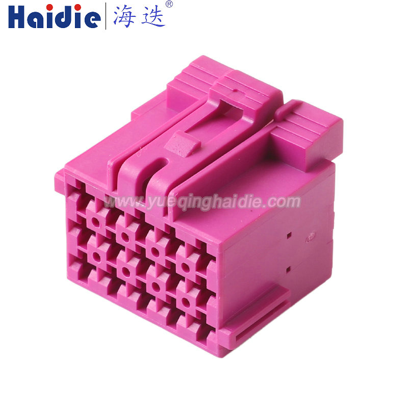 1-967623 HD151Y-2.8-21P Haidie 6 Pin Female Purple Automotive Wire Harness Connector Plastic Housing Plug with Matching Terminals